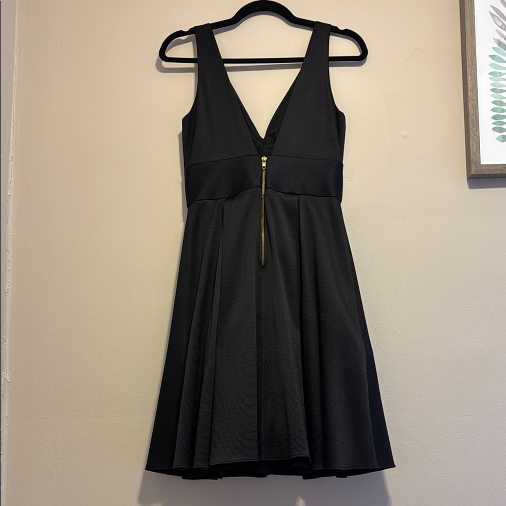 Night Way A-line gold Zipper Back Knot Mini Dress - Picture 7 of 16